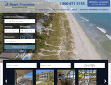 Tablet Screenshot of beach-property.com
